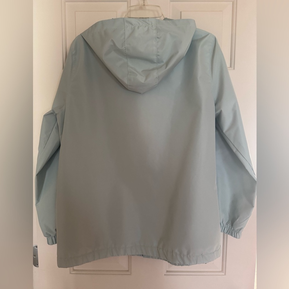 Spyder Rain Jacket w Hood - Beautiful Mint Color, Size Large, Perfect Condition - Picture 2 of 6